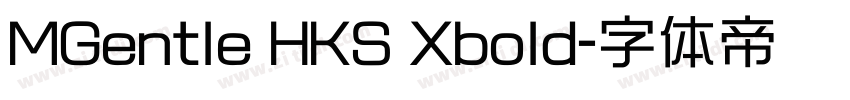 MGentle HKS Xbold字体转换